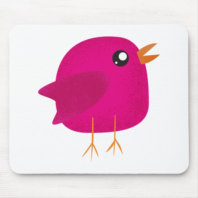 Mousepad Crianças, passarinho fofo (Frente)