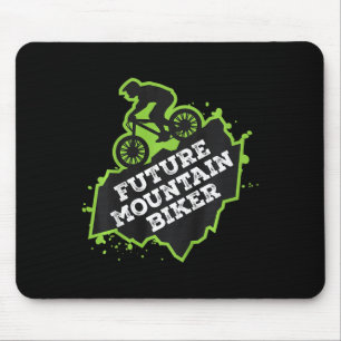 Mousepad Crianças pedalando Futuro Ciclista de Montanha _1