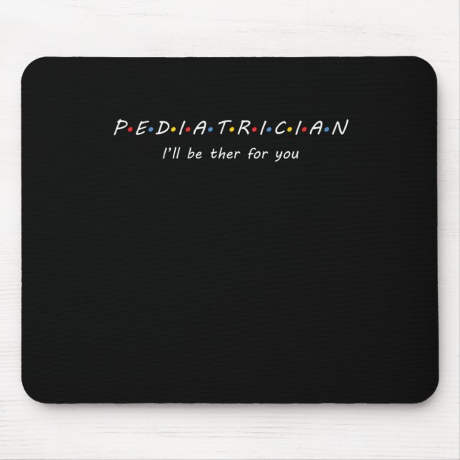 Mousepad Crianças Pediátricas Médico Enfermeiro Medicamento (Frente)