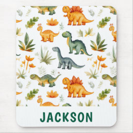 Mousepad Crianças Personalizadas Dinossauro Bonito