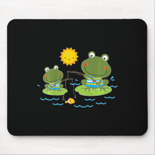 Mousepad Crianças Pescando Sapos Pescador Bonito