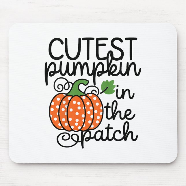 Mousepad Crianças Pumpkin Mais Cortado No Patch Por (Frente)