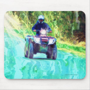 Mousepad Crianças que viajam em veículos todo-o-terreno ATV