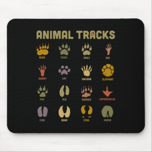 Mousepad Crianças Rastreiam Animais Selvagens Aprendem Cria