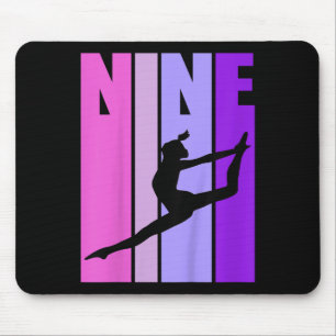 Mousepad Crianças Retro Meninas Ginástica 9 9 9 9 9 Anivers