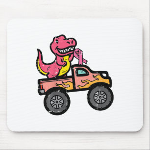 Mousepad Crianças Rosa Dino Monstro Cancer de Mama de Camin