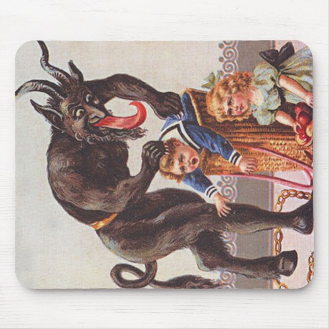 Mousepad Crianças sequestradas pelo Krampus (Frente)
