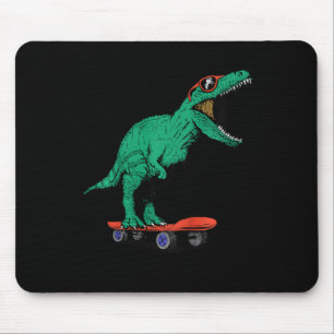 Mousepad Crianças Skater Skateboarding T-rex Dinossauro Ck 