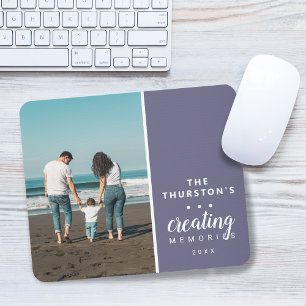 Mousepad Criando Memórias Modernas Foto Familiar Personaliz