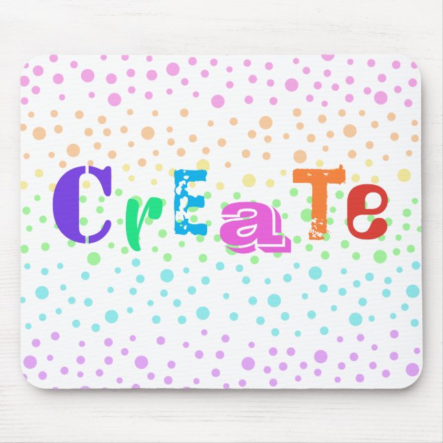 Mousepad Criar com o Painel do Mouse do Rainbow Bolinhas (Frente)