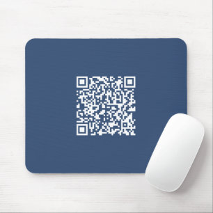Mousepad Criar um código QR verificável Marinho desbotado