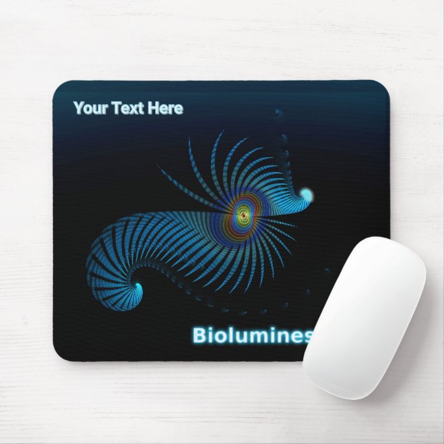 Mousepad Criatura do Mar de Alienígena Bioluminescente (Com mouse)