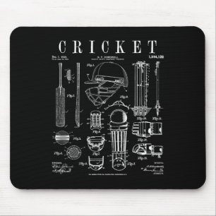 Mousepad Cricket Críquete Tsman Arremessador Esportes Antig