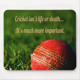 Mousepad Cricket Red Ball Motivação Engraçada