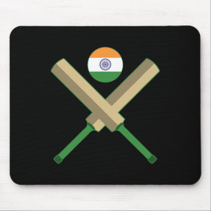Mousepad Cricket T Críquete Ll Bandeira indiana Críquete Ín