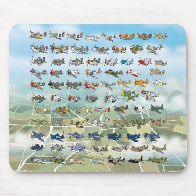 Mousepad crie a sua própria caricatura de avião (Frente)