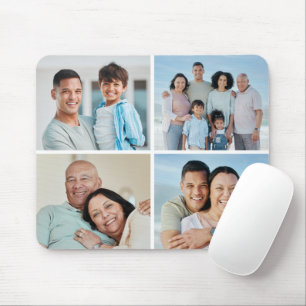 Mousepad Crie a sua própria colagem de 4 fotos