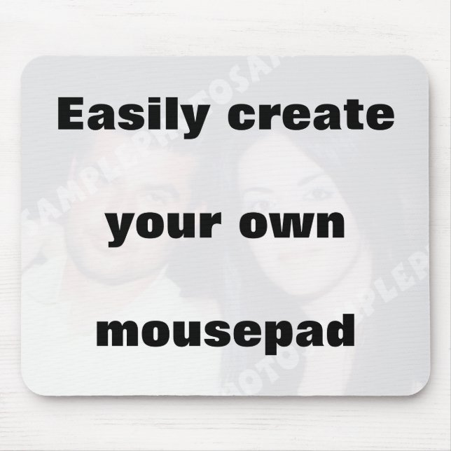 Mousepad Crie facilmente seu mouse, remova o texto grande! (Frente)
