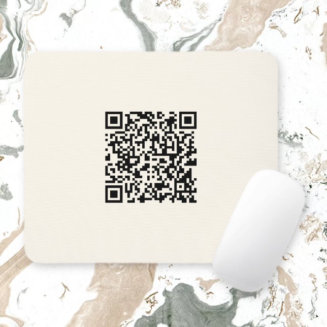 Mousepad Crie Instantaneamente um Código QR | Branco Esmaec (Criador carregado)