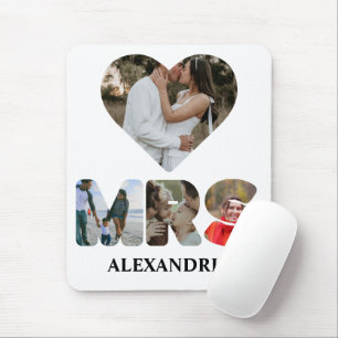 Mousepad Crie o seu próprio casal Sr. e Sra. Fotografia Mat