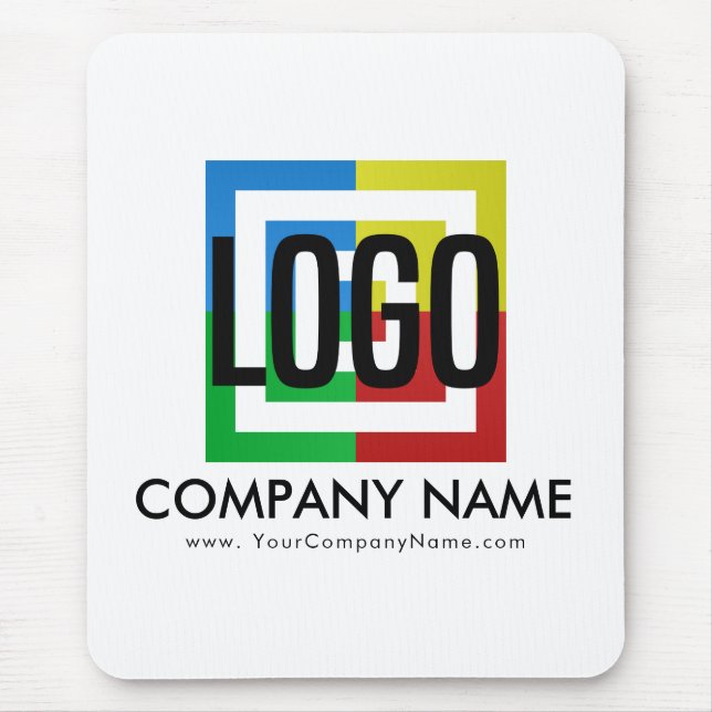 Mousepad Crie os detalhes comerciais do logotipo da sua pró (Frente)