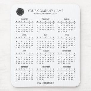 Mousepad Crie seu próprio calendário da empresa 2021 Mous