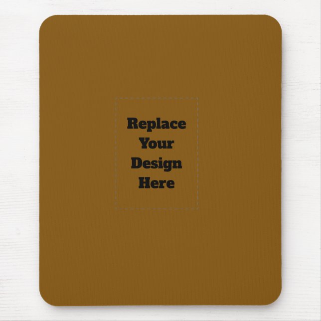 Mousepad Crie seu próprio marrom (Frente)