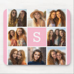 Mousepad Crie seu próprio Monograma Personalizado de Colage<br><div class="desc">Você pode usar 8 fotos quadradas ou Instagram para este design. Use 8 fotos quadradas para criar um presente exclusivo e pessoal. Ou você pode ficar com o filhote hipster e fazer uma moda. Se precisar ajustar as fotos,  clique na ferramenta personalizar para fazer alterações.</div>