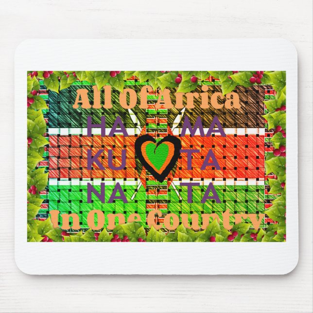 Mousepad Crie seu próprio Quênia Hakuna Matata (Frente)