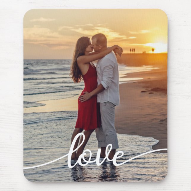 Mousepad Crie seu próprio script de amor Foto romântica de  (Frente)