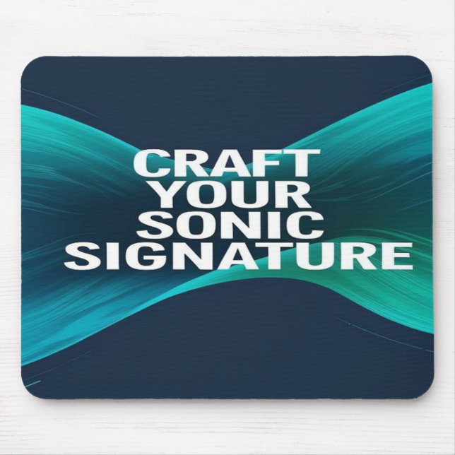 Mousepad Crie Sua Assinatura Sonora opção 3 (Frente)