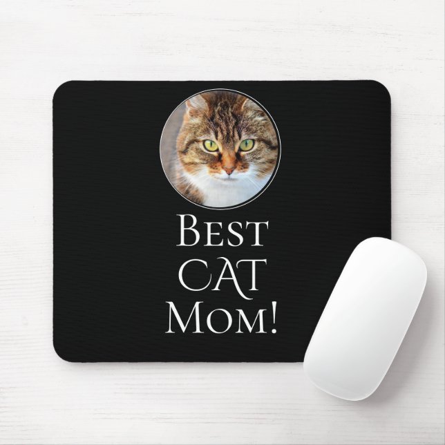 Mousepad Crie sua melhor mãe do gato Foto personalizada (Com mouse)