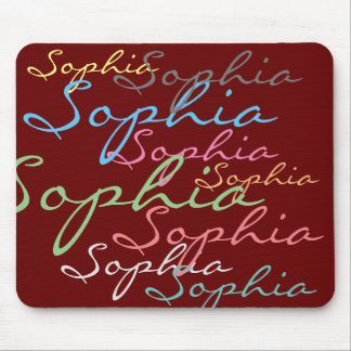 Mousepad Crie sua própria caligrafia exclusiva de texto de