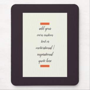 Mousepad Crie sua própria citação motivacional/inspiraci