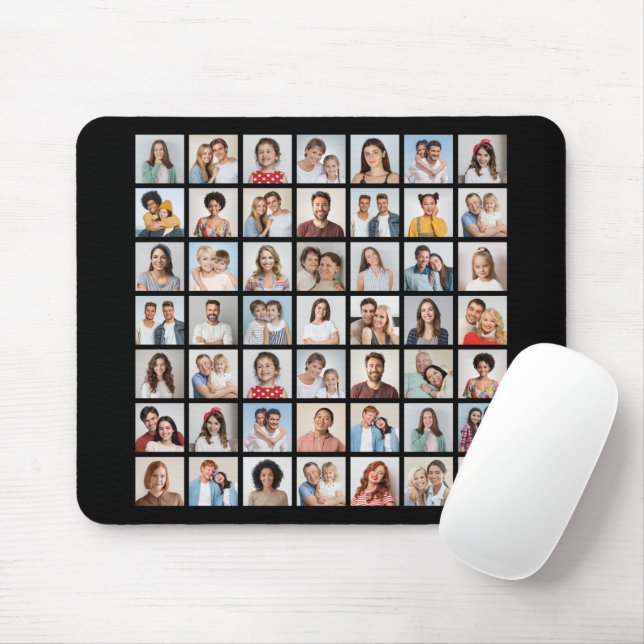 Mousepad Crie Sua Própria Colagem de 49 Fotos (Com mouse)