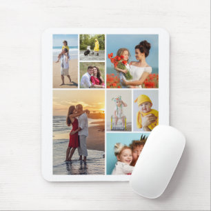Mousepad Crie sua própria colagem de 8 fotos