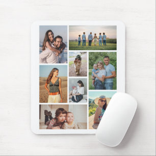 Mousepad Crie sua própria colagem de 8 fotos