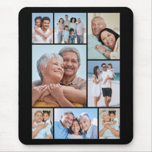 Mousepad Crie sua própria colagem de 8 fotos
