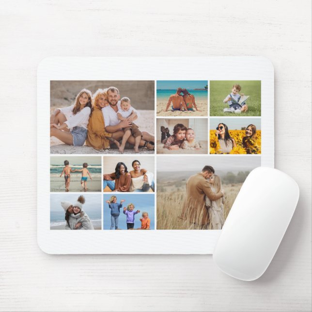 Mousepad Crie sua própria colagem de fotos (Com mouse)