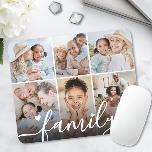 Mousepad Crie Sua Própria Colagem de Fotos (Create Your Own Photo Collage Mouse Pad )