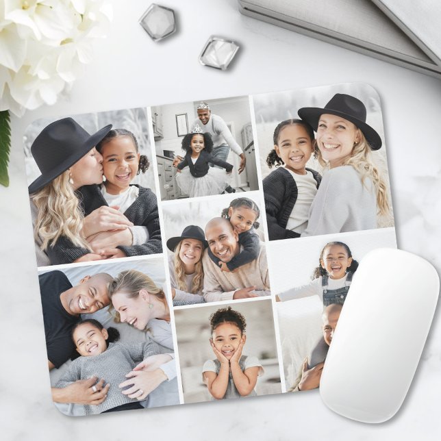 Mousepad Crie Sua Própria Colagem de Fotos (Create Your Own Photo Collage Mouse Pad )