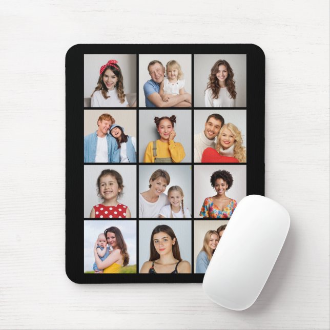 Mousepad Crie Sua Própria Colagem De Fotos 12 (Com mouse)