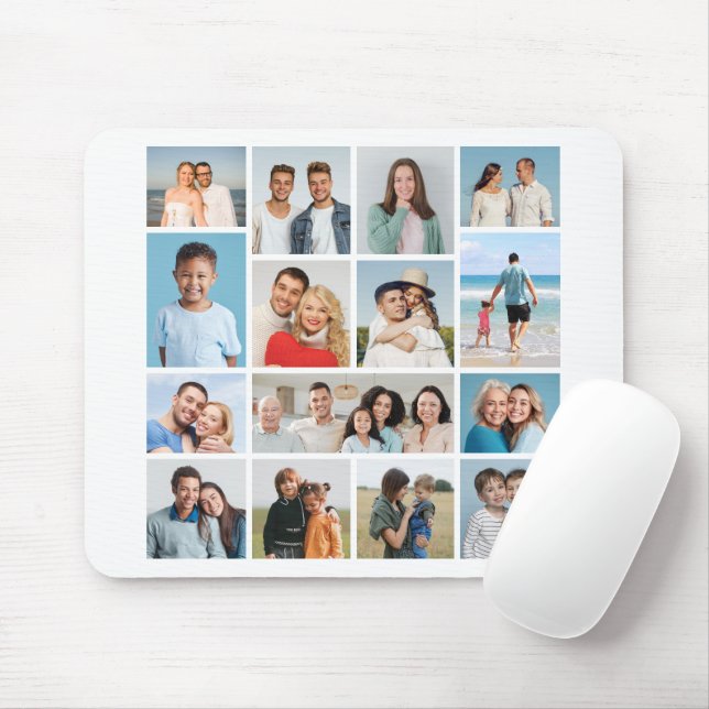 Mousepad Crie Sua Própria Colagem De Fotos 15 (Com mouse)