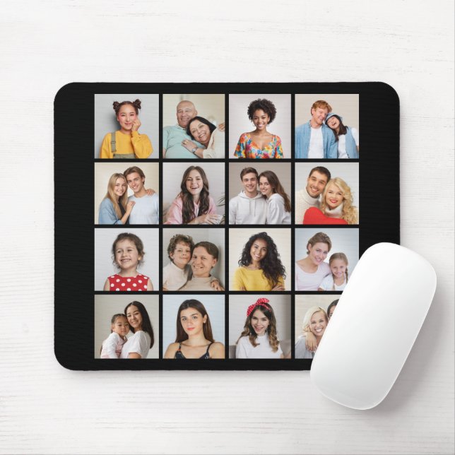 Mousepad Crie Sua Própria Colagem De Fotos 16 (Com mouse)