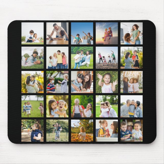 Mousepad Crie Sua Própria Colagem De Fotos 25 Editável (Frente)