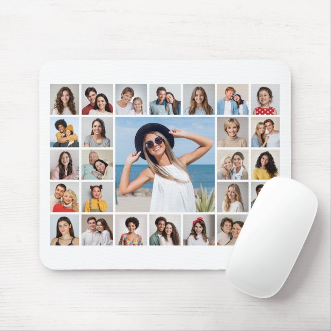 Mousepad Crie Sua Própria Colagem De Fotos 27 (Com mouse)