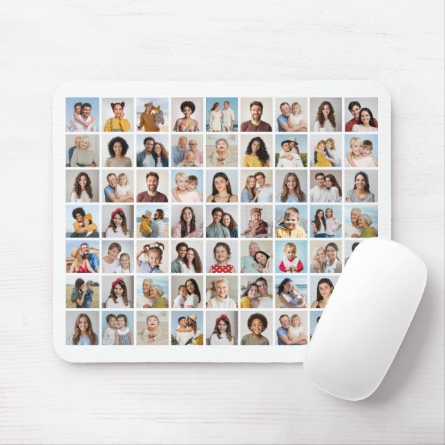 Mousepad Crie Sua Própria Colagem De Fotos 63 (Com mouse)