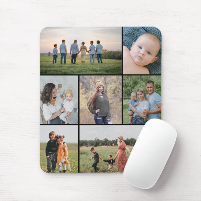 Mousepad Crie sua própria colagem de fotos 7 (Com mouse)