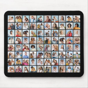 Mousepad Crie Sua Própria Cor Editável da Colagem de Fotos 
