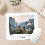 Mousepad Crie Sua Própria Foto De Cotação Personalizada<br><div class="desc">Crie sua própria citação personalizada e o mouse personalizado. Apresenta uma das suas imagens e texto favoritos na tipografia moderna minimalista.</div>